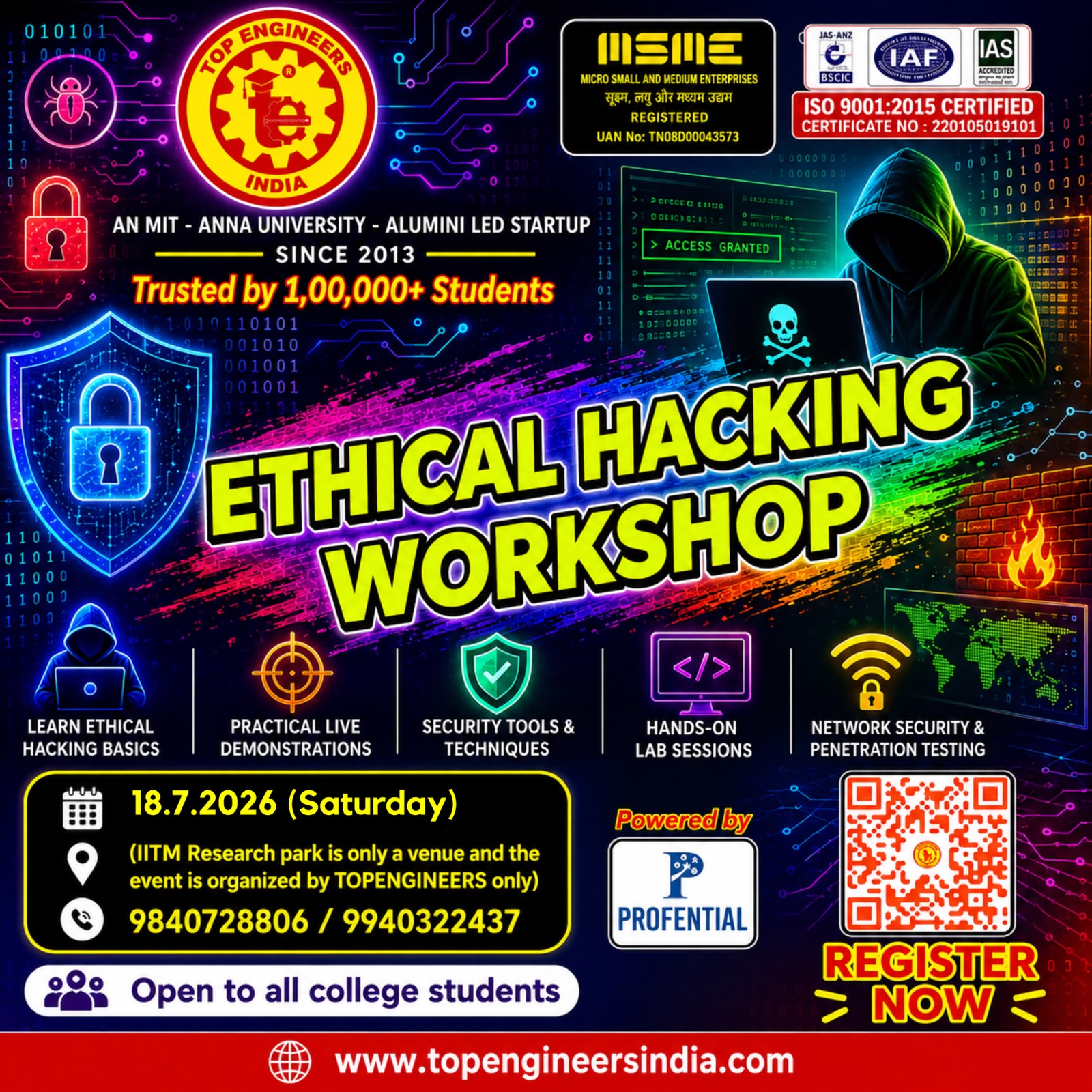 Ethical Hacking Workshop 2026 Workshop Poster 